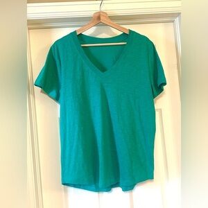 Loft cotton v-neck tee